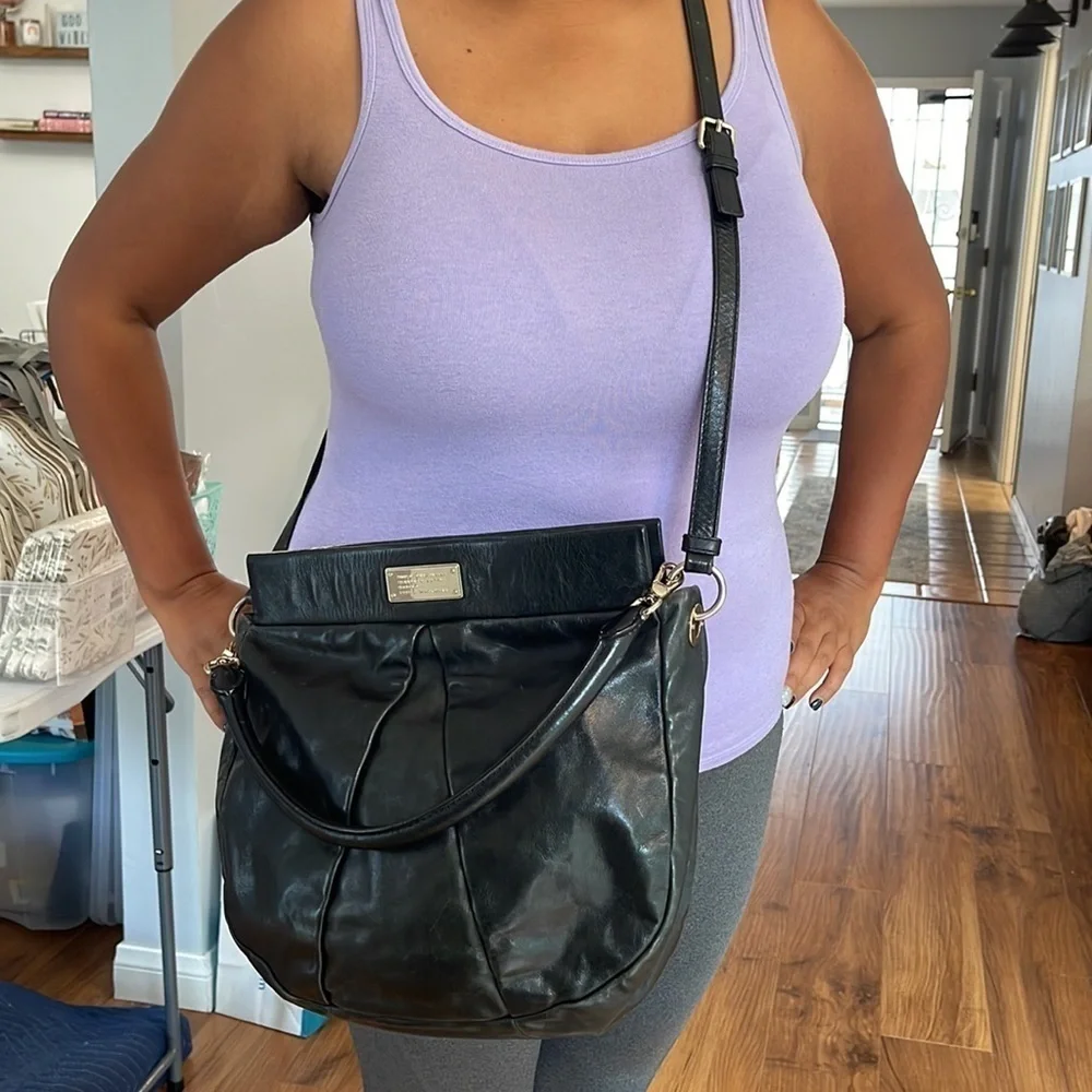 MARC by Marc Jacobs Leather Marchive Hili Black Hobo Bag